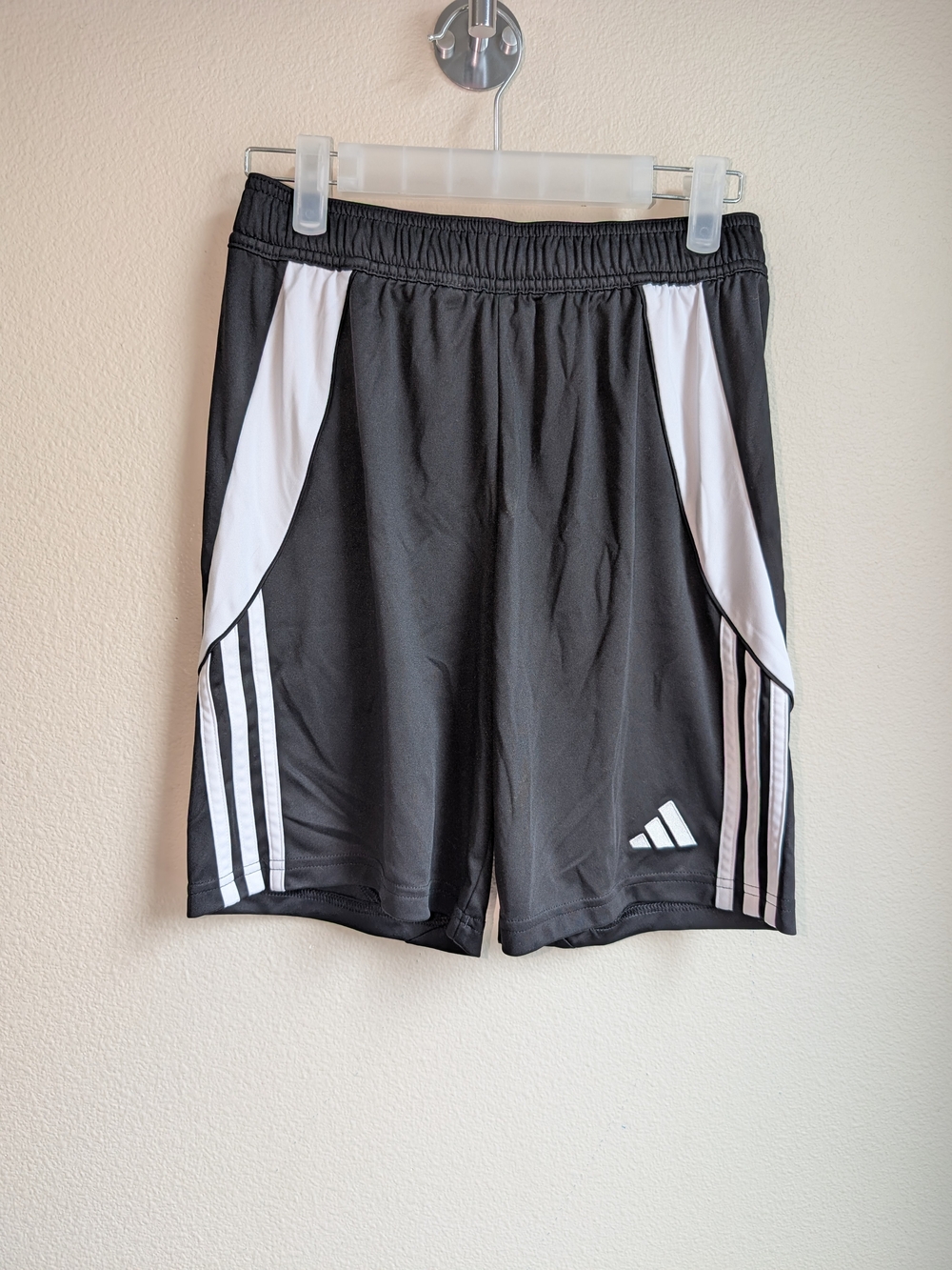 Adidas Youth Black and White Athletic Shorts Size 13/14